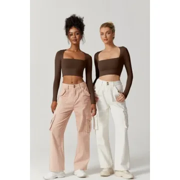 Shop QINSEN Women's Sexy Square Neck Crop Top - Stylish Comfort