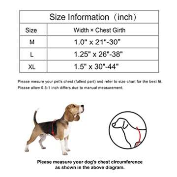 Kruz Original Heavy-Duty No Pull Dog Harness - Ultra Comfort, Lifetime Durability, Pet Harness for Small and Medium Dog Breeds (Blue, Large)