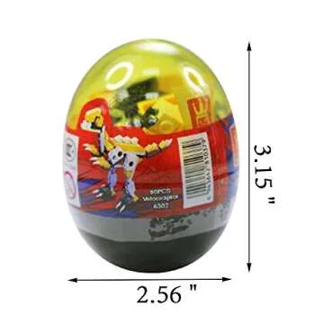 Anditoy Dinosaur Building Blocks in Jumbo Eggs for Kids