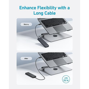 Anker 4-Port USB 3.0 Hub Fast Data Transfer Ultra-Slim