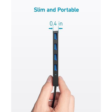 Anker 4-Port USB 3.0 Hub Fast Data Transfer Ultra-Slim