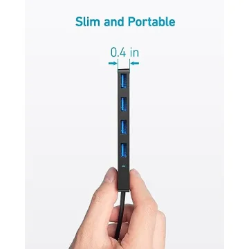 Anker 4-Port USB 3.0 Hub Fast Data Transfer Ultra-Slim