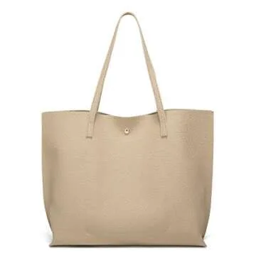 Dreubea Women's Faux Leather Tote Bag - Stylish & Spacious