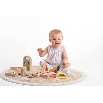 TickiT Rainbow Blocks 24-Piece Sensory Toy for Toddlers