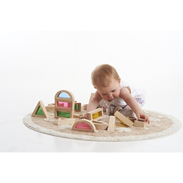 TickiT Rainbow Blocks 24-Piece Sensory Toy for Toddlers