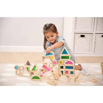 TickiT Rainbow Blocks 24-Piece Sensory Toy for Toddlers