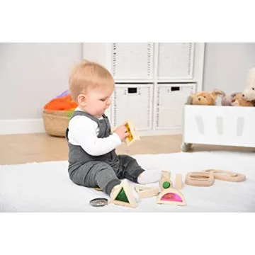 TickiT Rainbow Blocks 24-Piece Sensory Toy for Toddlers