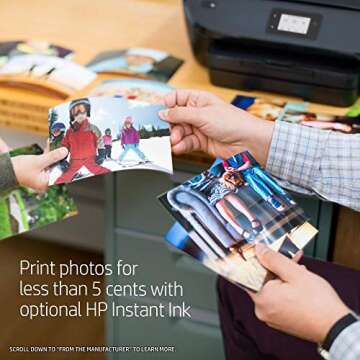 HP ENVY Photo 7855,Ccolor All In One Photo Printer with Wireless Printing, Instant Ink Ready (K7R96A) (Renewed)