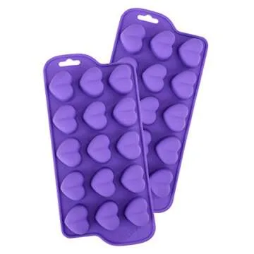 Bakerpan Silicone Heart Mold Set for Treats and Crafts