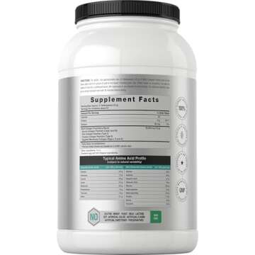 Horbaach Multi Collagen Protein Powder 32 oz | Type I, II, III, V, X | Hydrolyzed Collagen Peptides ...