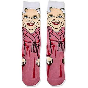 Bioworld Rose Golden Girls 360 Character Crew Socks for Women
