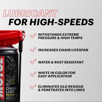 Motul Chain Lube 9.3oz - Perfect for Road Racing