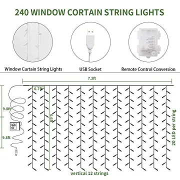 Artificial Ivy & LED String Lights for Stunning Decor