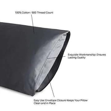 Oubonun Body Pillowcase 100% Cotton 800TC for Comfort