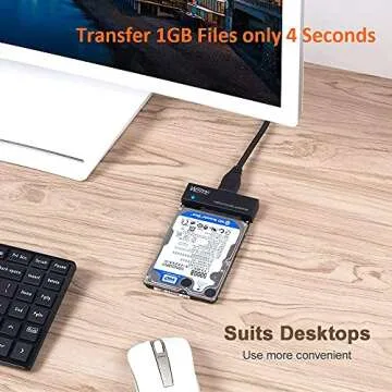 WEme USB 3.0 to SATA Adapter for 2.5 3.5 Inch Drives