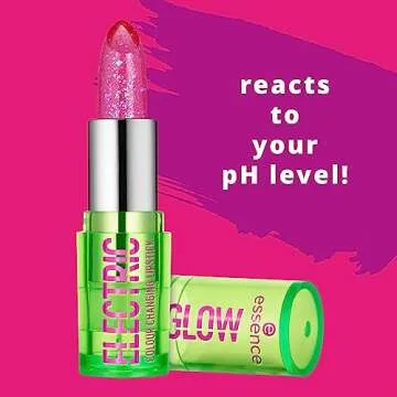 essence | Electric Glow Color Changing Lipstick | pH Reactive Natural Pink for All Skin Tones | Vegan & Cruelty Free | Gluten Free, Without Oil & Parabens