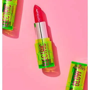 essence | Electric Glow Color Changing Lipstick | pH Reactive Natural Pink for All Skin Tones | Vegan & Cruelty Free | Gluten Free, Without Oil & Parabens