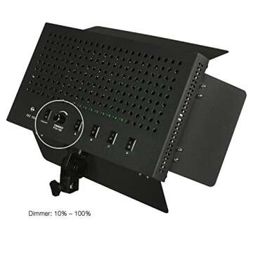 LimoStudio 2-Pack Dimmable LED Photography Photo Video Light Panel, LED Lighting Kit for Photo Video Studio, Selectable Lighting Zone Control, AGG1089V2