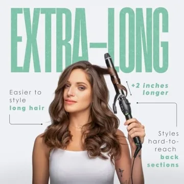 MINT Ceramic Curling Iron Dual Heater for Perfect Curls