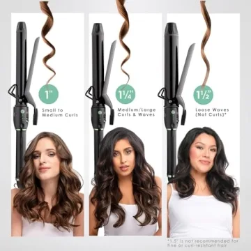 MINT Ceramic Curling Iron Dual Heater for Perfect Curls