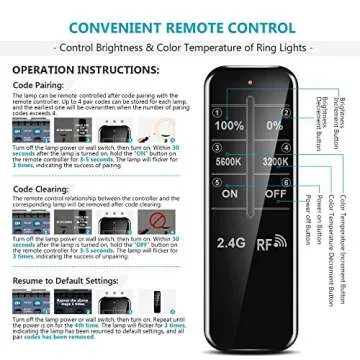 Neewer 14/18-inch LED Ring Light with Stand and 2.4G Wireless Remote, with Soft Tube
