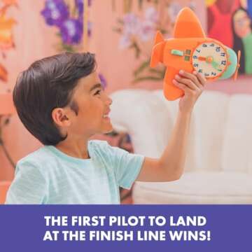 Educational Insights Time to Fly Game - Telling Time Activity, Learning Time Clock for Kids, Easter Basket Stuffers, Board Games for Kids Ages 4+