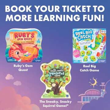 Educational Insights Time to Fly Game - Telling Time Activity, Learning Time Clock for Kids, Easter Basket Stuffers, Board Games for Kids Ages 4+