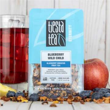 Tiesta Tea - Blueberry Wild Child | Blueberry Hibiscus Herbal Tea | Premium Loose Leaf Tea Blend | N...