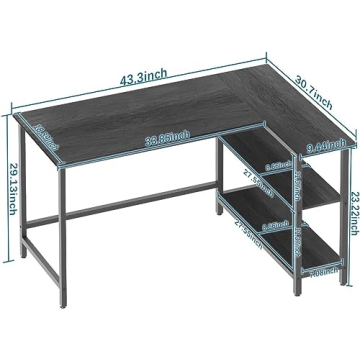Stylish L Shaped Computer Desk for Home Office