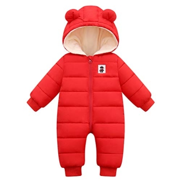 Fumdonnie Baby Girl Snowsuit 2T Jumpsuit for Winter