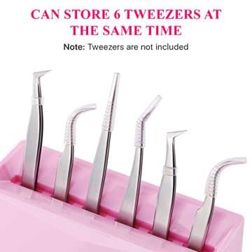Pretty Memory Lash Tweezer Holder - Organize Beauty Tools