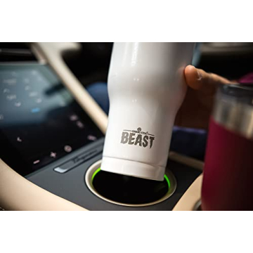Beast 30 oz Tumbler Insulated Travel Flask in Arctic White