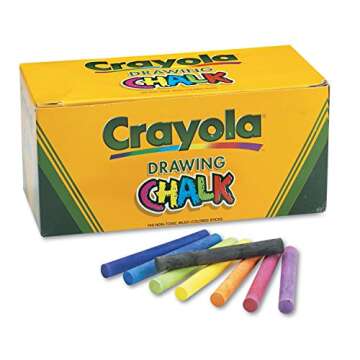 Crayola Colorful Drawing Chalk - 144 Colored Chalk Sticks