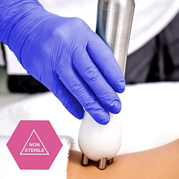 MedPride Powder-Free Nitrile Exam Gloves, Iris Blue