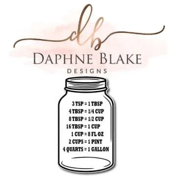 Kitchen Conversion Chart on Jar Magnet Standard Conversion Chart Décor Cooking Measurements for Food Measuring Easy to Read Recipe Baking Tools Accessories