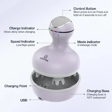 COMFIER Electric Scalp Massager for Relaxation and Hair Growth