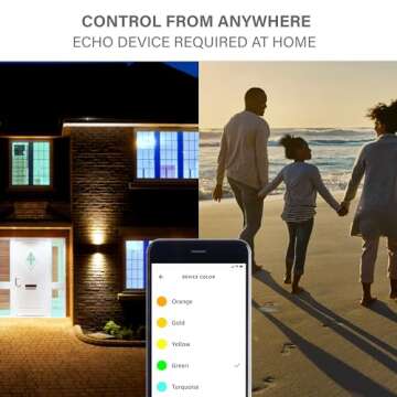 Echo Dot (5th Gen) | Deep Sea Blue with Sengled Smart Color Bulb