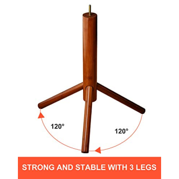 Stylish BMOSU Bamboo Coat Rack with Adjustable Height