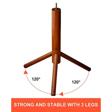 Stylish BMOSU Bamboo Coat Rack with Adjustable Height