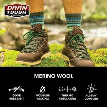 Darn Tough Vermont Hiker Merino Wool Boot Socks Cushion