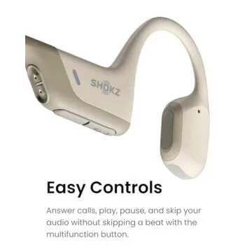 SHOKZ OpenRun Pro - Open-Ear Bluetooth Bone Conduction Sport Headphones - Sweat Resistant Wireless Earphones for Workouts and Running with Premium Deep Base - Built-in Mic (Renewed)