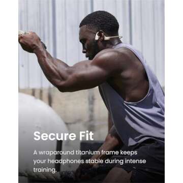 SHOKZ OpenRun Pro - Open-Ear Bluetooth Bone Conduction Sport Headphones - Sweat Resistant Wireless Earphones for Workouts and Running with Premium Deep Base - Built-in Mic (Renewed)