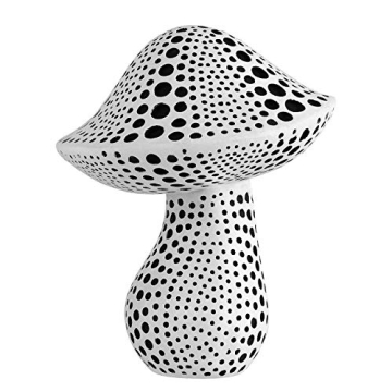 Mushroom Statue Decor (White) Small Crafted Figurines for Home Decor Accents, Living Room Bedroom Ba...
