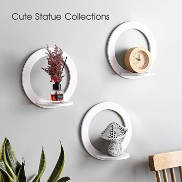 Charming White Mushroom Statue Decor for Home Accents