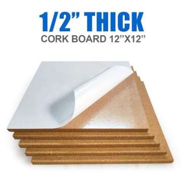 Corksidol Cork Tiles 12x12 - Ultra Strong Adhesive