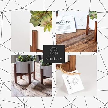 Kimisty Stylish Large Round Succulent Pot with Stand