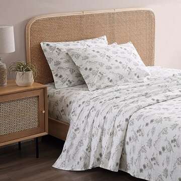 Tommy Bahama - King Sheets, Cotton Percale Bedding Set, Crisp & Cool, Stylish Home Decor (Vintage Ma...
