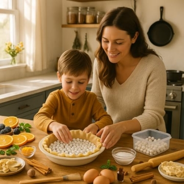 Perfectly Baked Pies with Ceramic Baking Weights