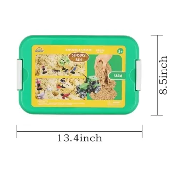 AGENTLAN Farm Sensory Bin - Educational Fun for Kids