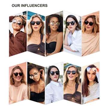 SOJOS Oversized Round Polarized Sports Sunglasses for Women Men - Ultralight TR90 Frames - Stylish G...